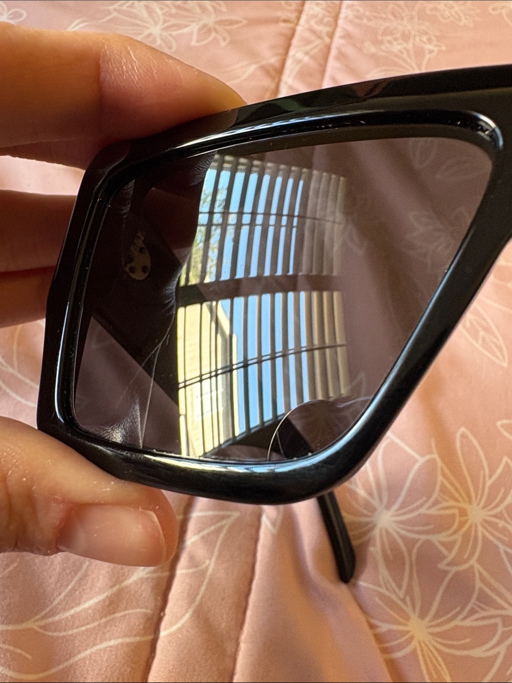 Celine Flat-top shield sunglasses 60 MM in black - Picture 9 of 17